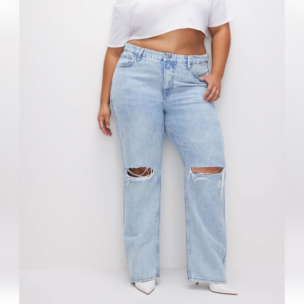 Good American Light Blue High Rise Jeans